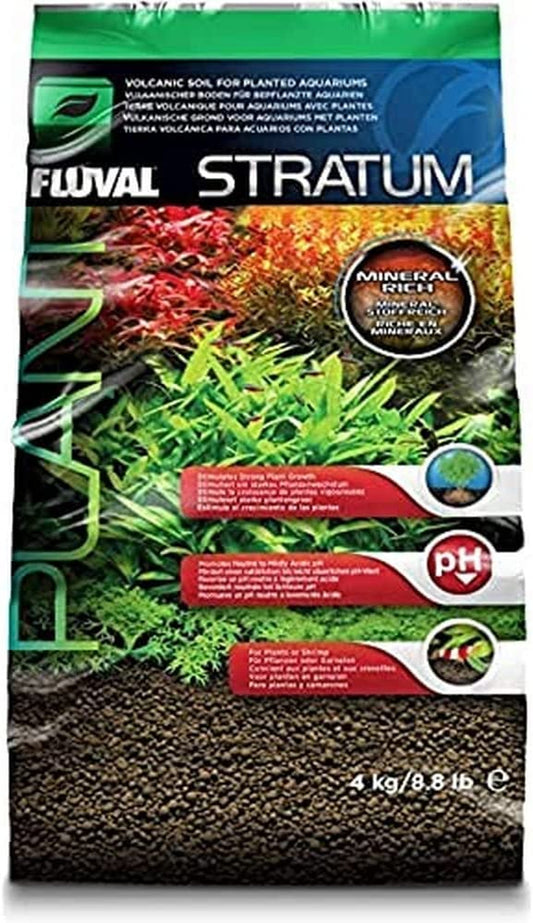 12694 Plant and Shrimp Stratum for Freshwater Fish Tanks, 8.8 Lbs. – Aquarium Substrate for Strong Plant Growth, Supports Neutral to Slightly Acidic Ph