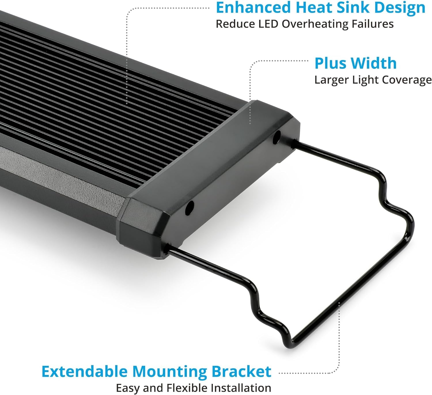 Classicled plus LED Aquarium Light with Timer, 32 Watts, for 48 to 54 Inch Fish Tank Light, Daylight and Moonlight Cycle, Brightness Adjustable